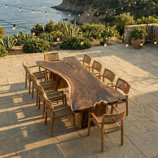 MOTU NUI SUAR WOOD DINING TABLE | 367X182CM